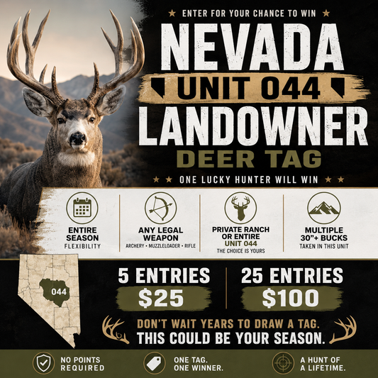 🦌 Nevada Unit 044 Landowner Deer Tag Drawing Entry